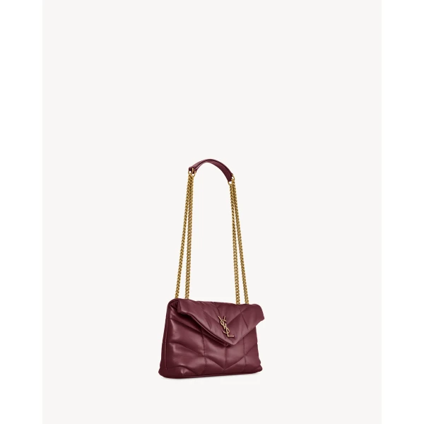 Saint Laurent Toy PUFFER in lambskin, view 5
