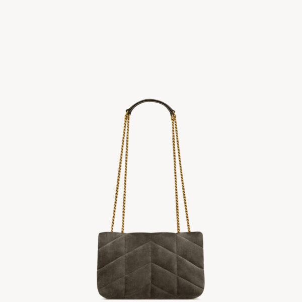 Saint Laurent Toy PUFFER in suede designed in Paris