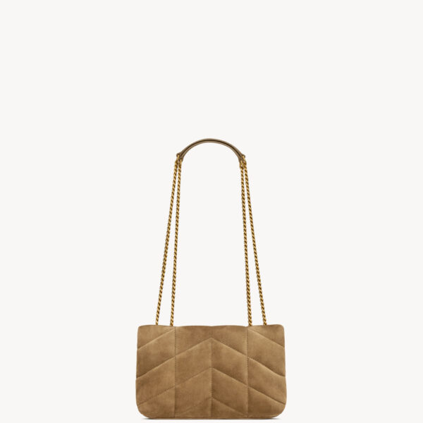 Saint Laurent Toy PUFFER in suede designed in Paris