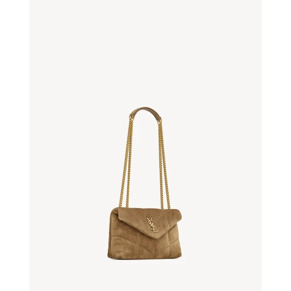 Saint Laurent Toy PUFFER in suede, view 6