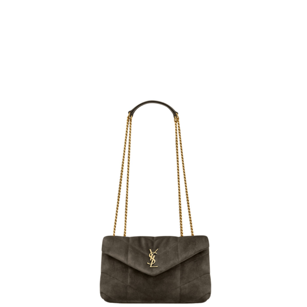 Saint Laurent Toy PUFFER in suede designed in Paris
