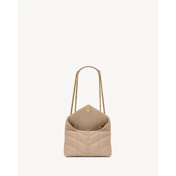 Saint Laurent Toy Puffer in lambskin, view 5