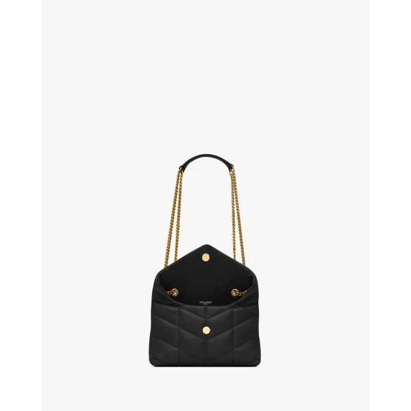 Saint Laurent Toy Puffer in lambskin, view 5