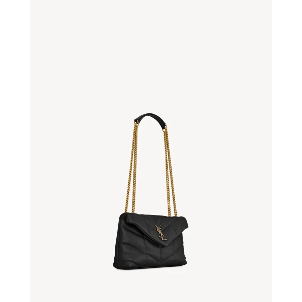 Saint Laurent Toy Puffer in lambskin, view 6