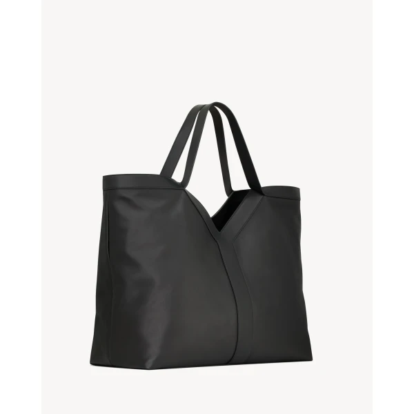 Saint Laurent Y MAXI tote in leather, view 4