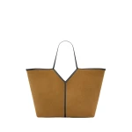 Saint Laurent Y slim tote in velour leather designed in Paris