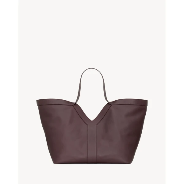 Saint Laurent Y tote in leather, view 3