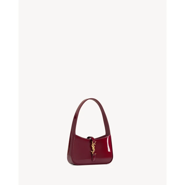 Saint Laurent mini LE 5 À 7 in patent leather, view 5
