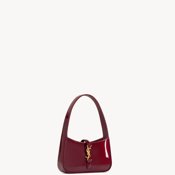 Saint Laurent mini LE 5 À 7 in patent leather designed in Paris