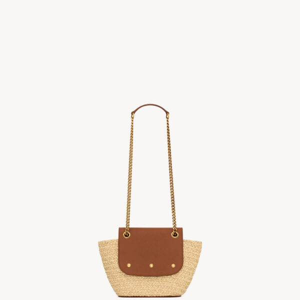 Saint Laurent mini Manon in raffia designed in Paris
