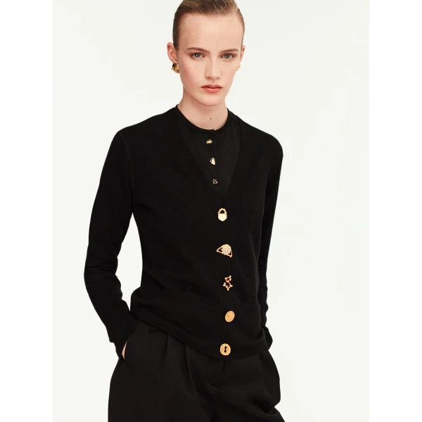 Schiaparelli Anatomy Wool Cardigan, view 5