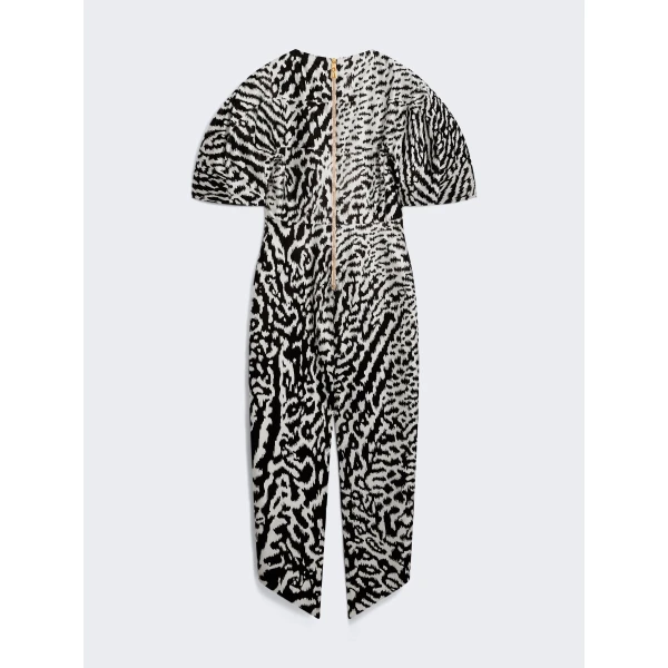 Schiaparelli Animal Print Midi Dress, view 3