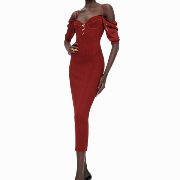 Schiaparelli Balconette Dress Dresses in Schiaparelli Authentic Luxury Fashion at Coveti