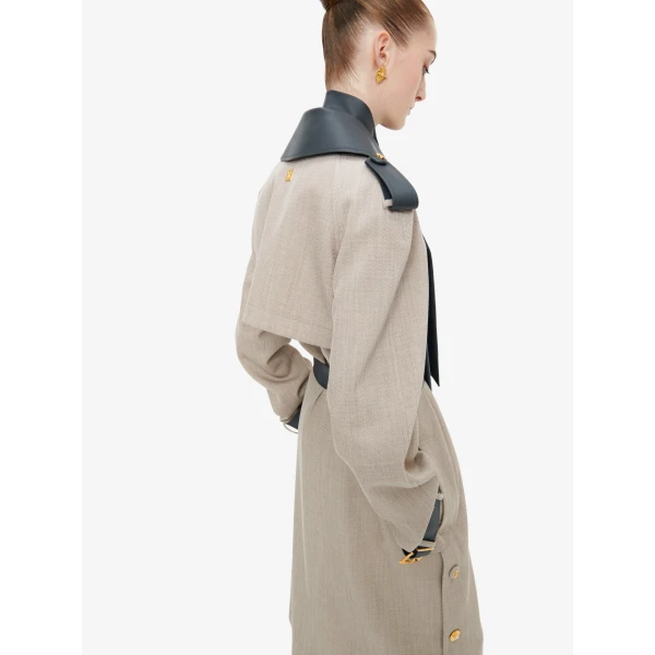 Schiaparelli Bi-Material Trench Coat, view 3