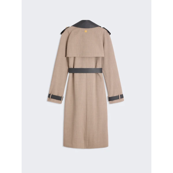 Schiaparelli Bi-Material Trench Coat, view 4