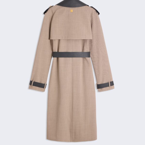Schiaparelli Bi-Material Trench Coats in Schiaparelli Authentic Luxury Fashion at Coveti