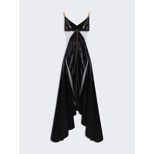 Schiaparelli Bias Cut Jewelled Straps Slip Dress, view 4
