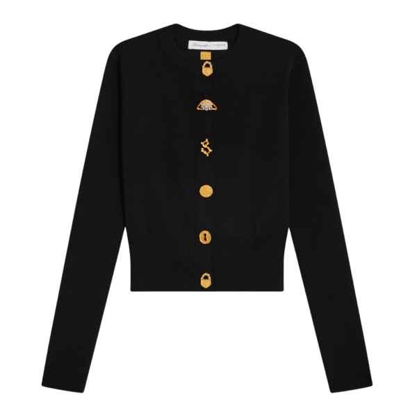 Schiaparelli Bijoux Buttons Cardigan Knitwear in Schiaparelli Authentic Luxury Fashion at Coveti