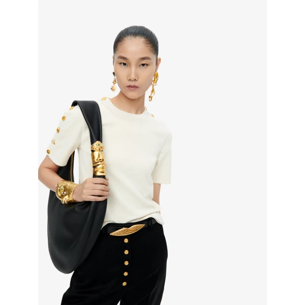 Schiaparelli Bijoux Buttons Sweater, view 5