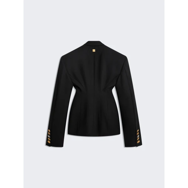 Schiaparelli Broad Shoulders Corset Embroidered Jacket, view 3