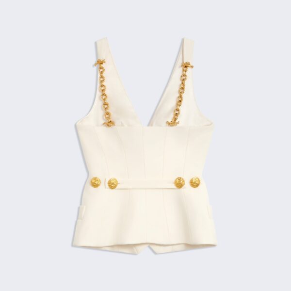 Schiaparelli Chain Bijoux Gilet Jackets in Schiaparelli Authentic Luxury Fashion at Coveti