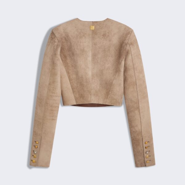 Schiaparelli Collarless Short Jacket Jackets in Schiaparelli Authentic Luxury Fashion at Coveti