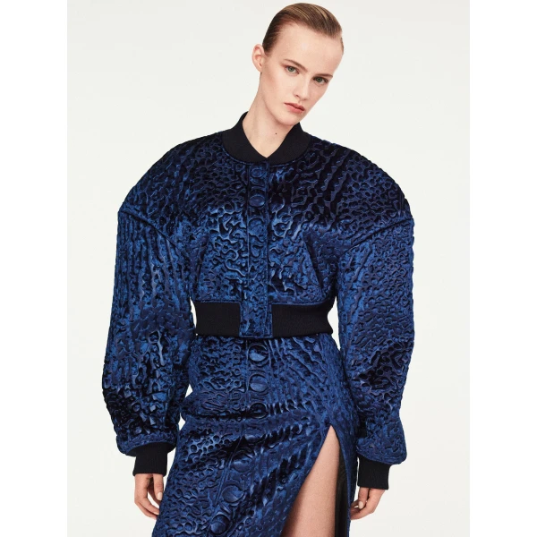 Schiaparelli Cropped Bomber Jacket, view 5