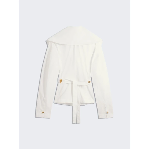 Schiaparelli Crossover Collar Blouse, view 5
