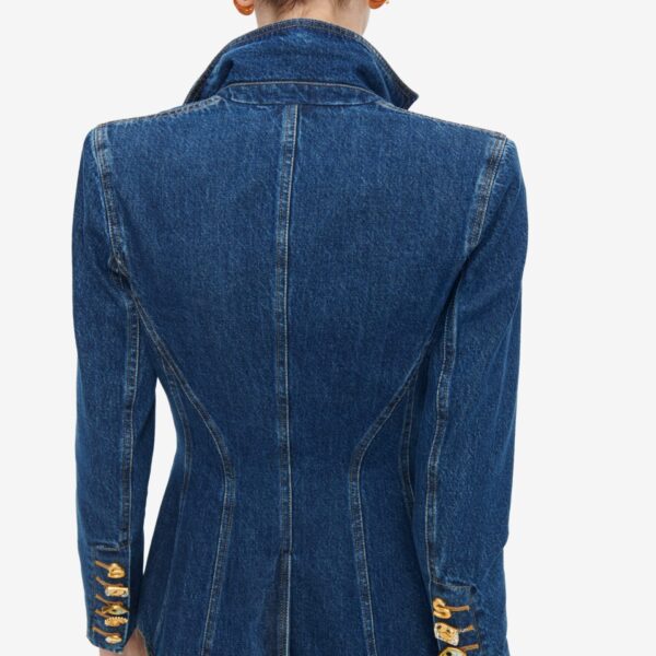 Schiaparelli Denim Basque Jacket Jackets in Schiaparelli Authentic Luxury Fashion at Coveti
