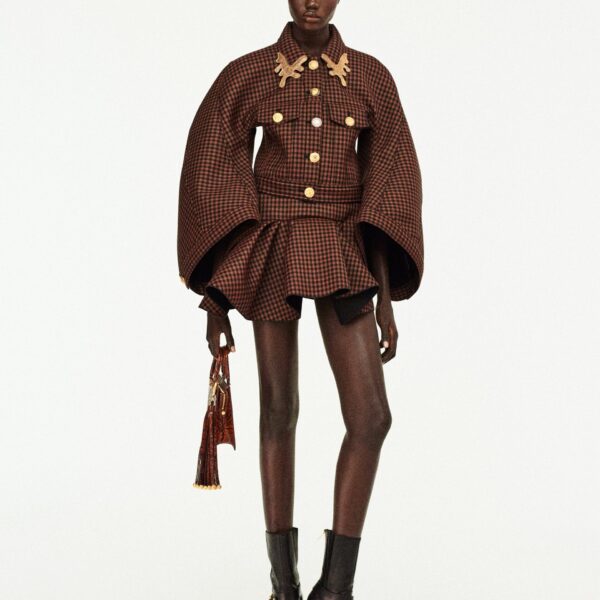 Schiaparelli Dove-Wing Cropped Jacket Jackets in Schiaparelli Authentic Luxury Fashion at Coveti
