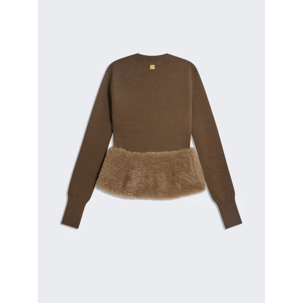 Schiaparelli Dual-Material Cardigan, view 3