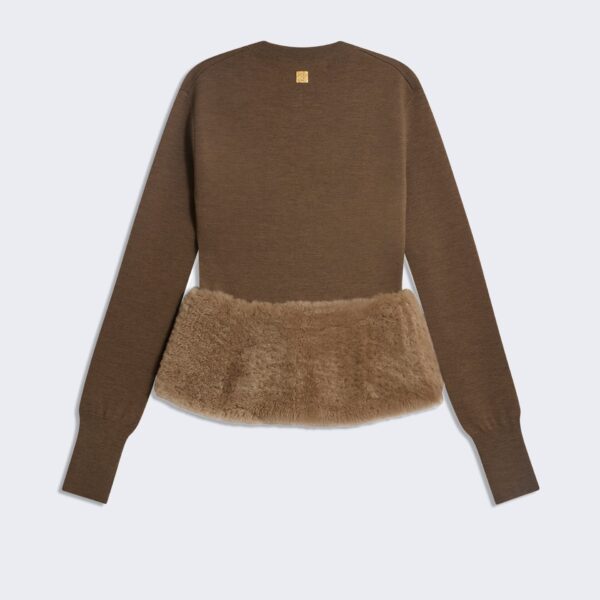 Schiaparelli Dual-Material Cardigan Knitwear in Schiaparelli Authentic Luxury Fashion at Coveti
