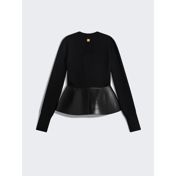Schiaparelli Dual-Material Cardigan, view 3