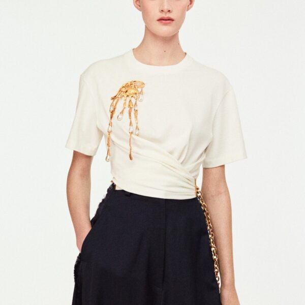 Schiaparelli Fluid Pants Pants in Schiaparelli Authentic Luxury Fashion at Coveti