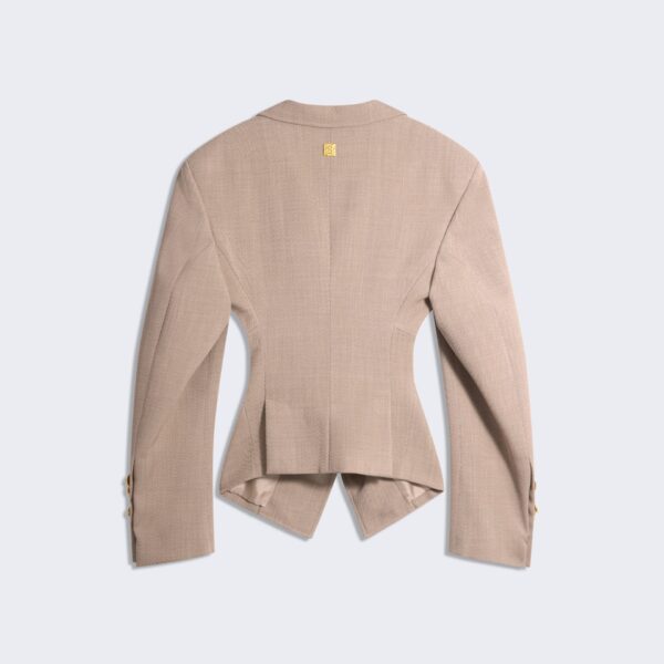 Schiaparelli Gathered Tailored Jacket Jackets in Schiaparelli Authentic Luxury Fashion at Coveti