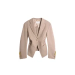 Schiaparelli Gathered Tailored Jacket Jackets in Schiaparelli Authentic Luxury Fashion at Coveti