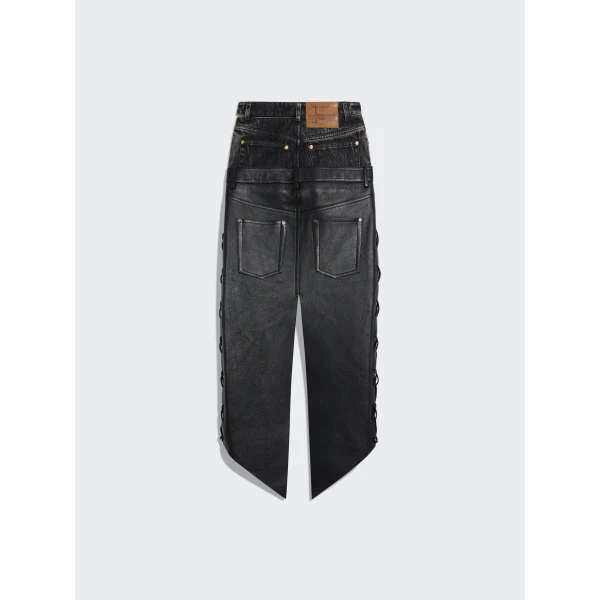 Schiaparelli High-Waisted Lace-Up Skirt, view 3