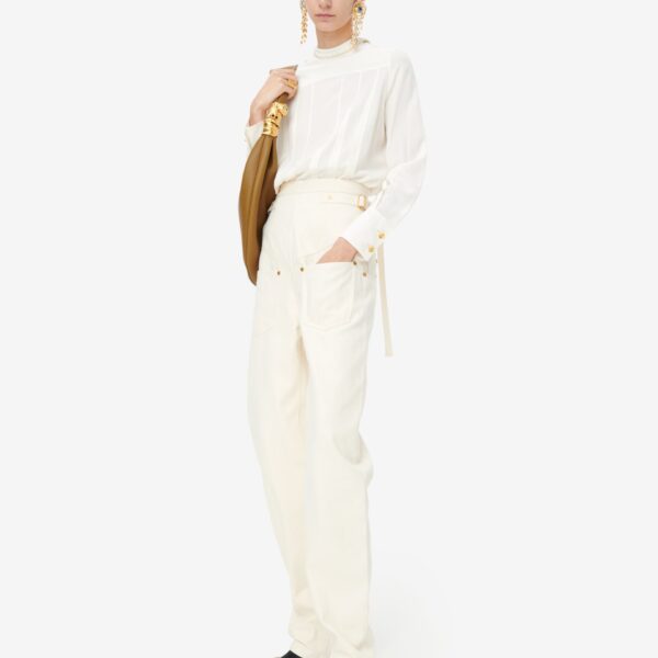 Schiaparelli Iconic Measuring Tape Blouse Tops in Schiaparelli Authentic Luxury Fashion at Coveti