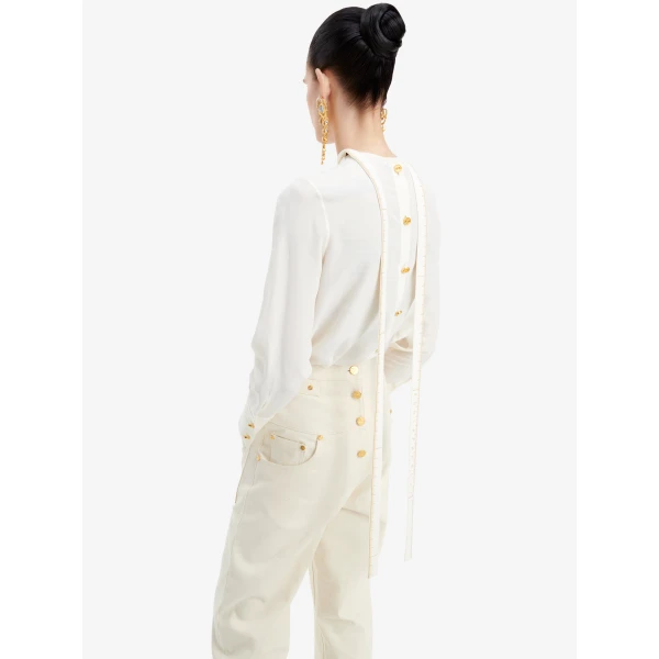 Schiaparelli Iconic Measuring Tape Blouse, view 3