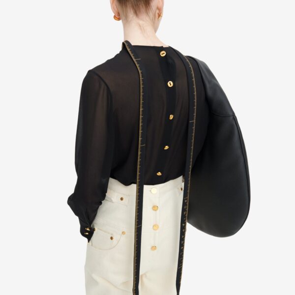 Schiaparelli Iconic Measuring Tape Blouse Tops in Schiaparelli Authentic Luxury Fashion at Coveti
