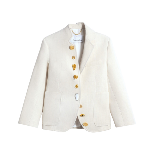Schiaparelli Little Asymmetrical Jacket Jackets in Schiaparelli Authentic Luxury Fashion at Coveti
