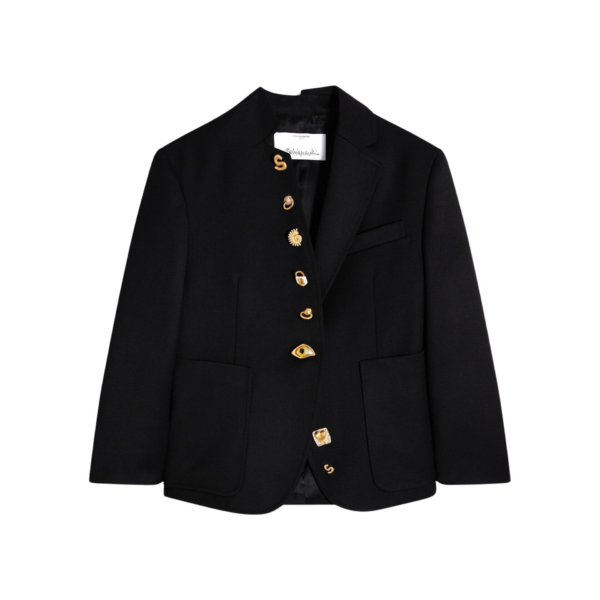 Schiaparelli Little Asymmetrical Jacket Jackets in Schiaparelli Authentic Luxury Fashion at Coveti