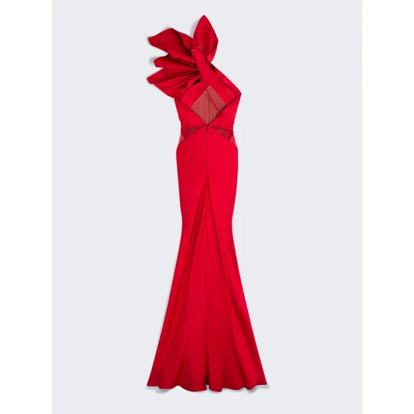 Schiaparelli Long Asymmetrical Backless Dress, view 4