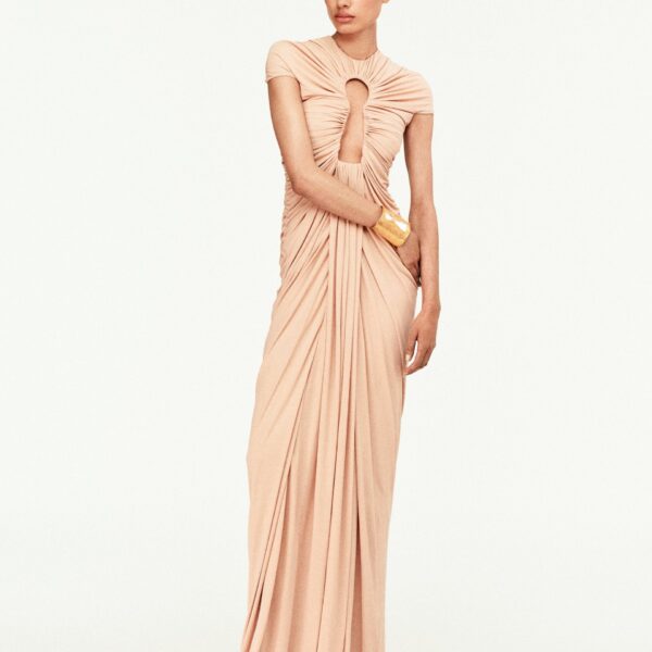 Schiaparelli Long Keyhole Dress Dresses in Schiaparelli Authentic Luxury Fashion at Coveti