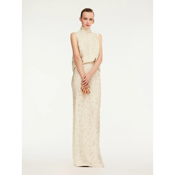 Schiaparelli Long Straight Skirt, view 5