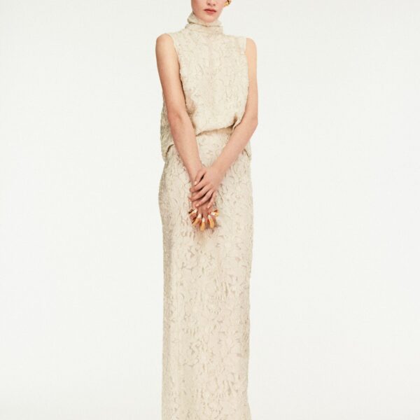 Schiaparelli Long Straight Skirt Skirts in Schiaparelli Authentic Luxury Fashion at Coveti
