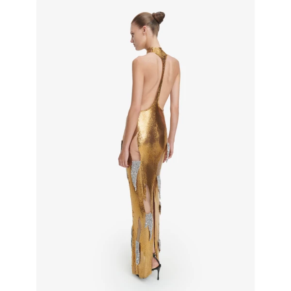 Schiaparelli Metallic Torn Dress, view 4