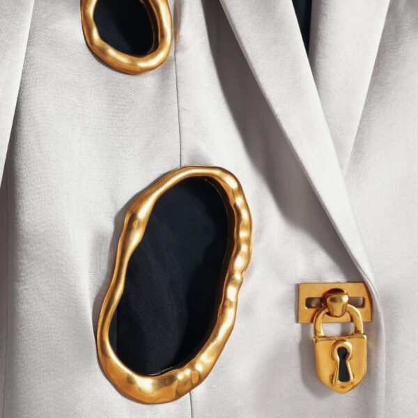 Schiaparelli Padlock Jacket Jackets in Schiaparelli Authentic Luxury Fashion at Coveti