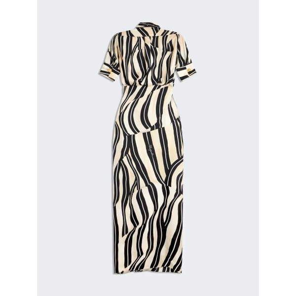 Schiaparelli Paintbrush Pareo Shirt Dress, view 2