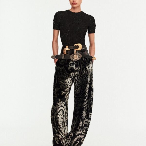 Schiaparelli Paisley-Pattern Bodysuit Bodysuit in Schiaparelli Authentic Luxury Fashion at Coveti